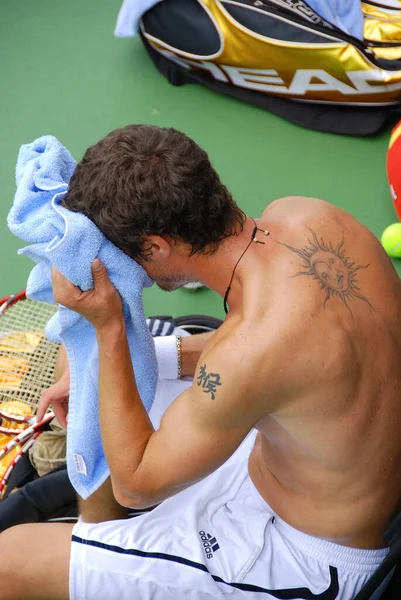 Montreal August Marat Safin Ohne Hemd Auf Dem Court Des — Stockfoto