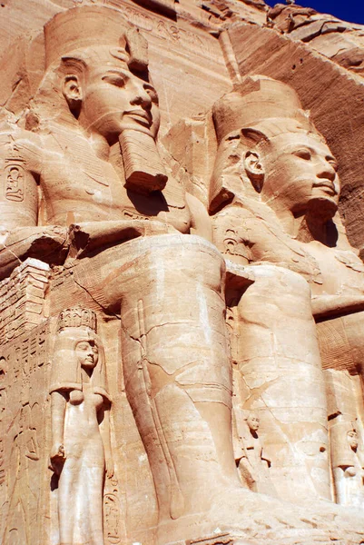 Abu Simbel 2008 Les Temples Abu Simbel Sont Deux Temples — Photo