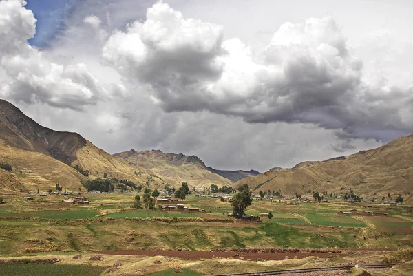 Andenlandschaft Altiplano Süden Perus — Stockfoto