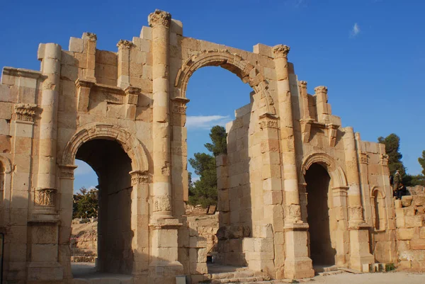 Starożytne Historyczne Ruiny Jordanii — Zdjęcie stockowe