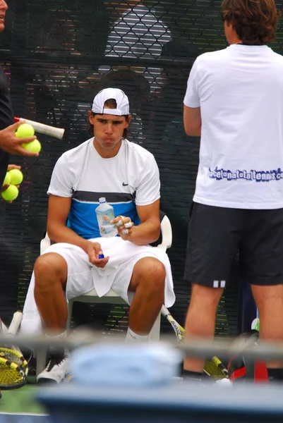 Montreal Agosto Raphael Nadal Sul Campo Allenamento Della Montreal Rogers — Foto Stock