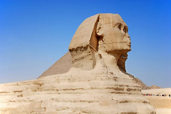 Giza Nın Büyük Sfenksi Ngilizce Great Sphinx Giza Giza Nın — Stok fotoğraf