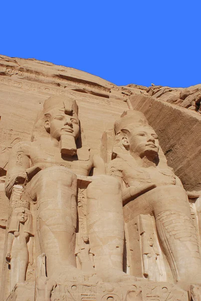 Abu Simbel 2008 Die Tempel Von Abu Simbel Sind Zwei — Stockfoto