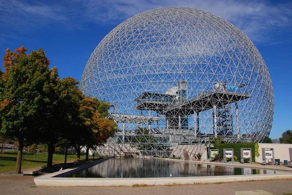 Montreal Canada August Biosfæren Museum Montreal Dedikert Til Miljøet Ligger – stockfoto