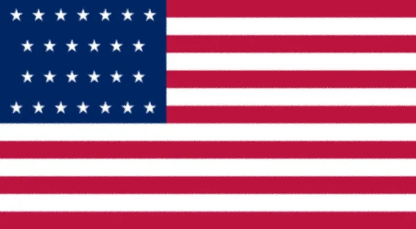 Flagge Der Vereinigten Staaten Von Amerika 1837 1845 Hintergrundstruktur — Stockfoto