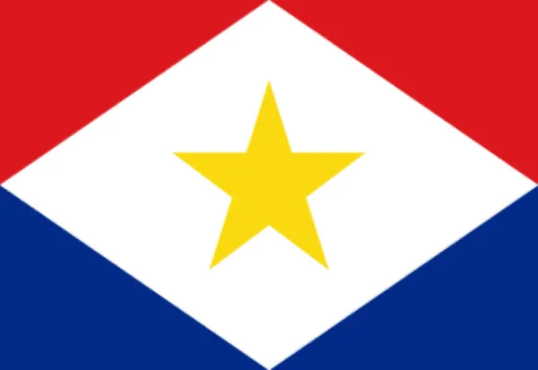 Flagga Saba Bakgrund Struktur — Stockfoto