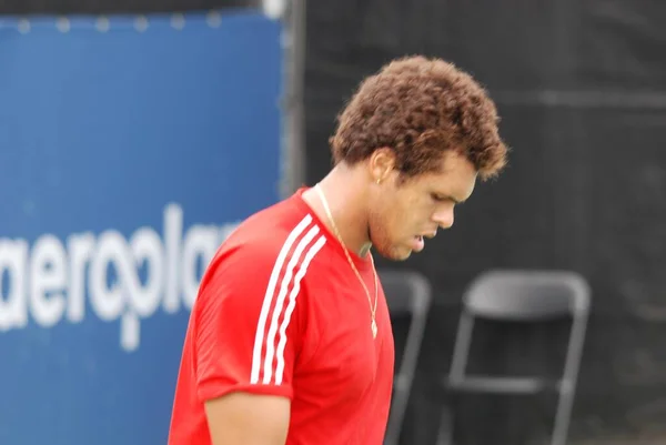 Montreal Agosto Wilfried Tsonga Sul Campo Della Montreal Rogers Cup — Foto Stock