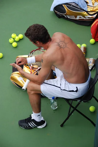 Montreal August Marat Safin Zonder Shirt Het Veld Van Montreal — Stockfoto