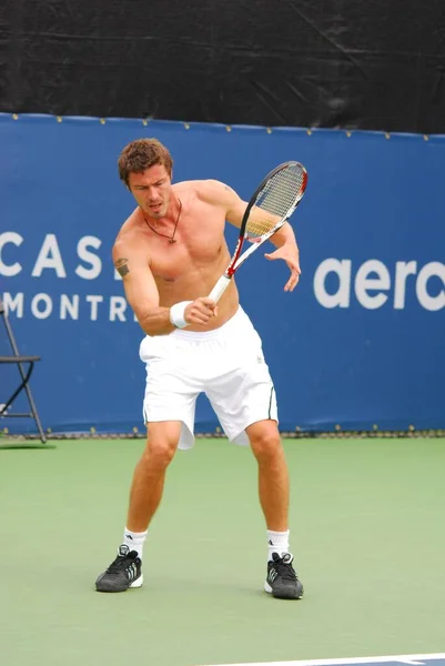 Montreal Agosto Marat Safin Senza Maglietta Sul Campo Della Montreal — Foto Stock