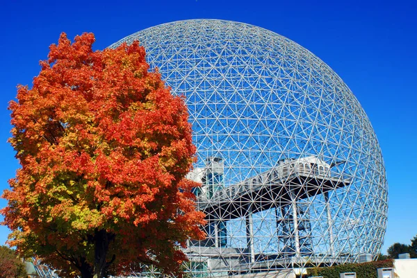 Montreal Canada Oct 2014 Biosfera Museu Queda Montreal Dedicado Meio — Fotografia de Stock