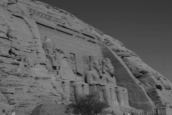 Abu Simbel 2008 Храми Абу Сімбел Два Масивні Кам Яні — стокове фото