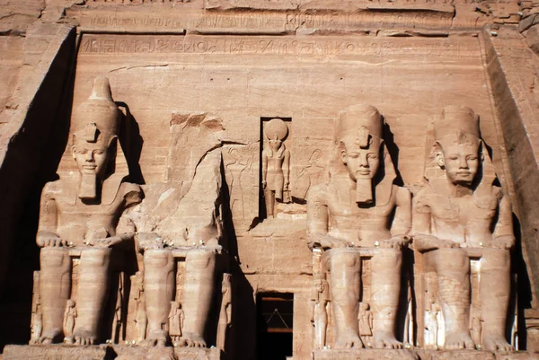 Abu Simbel 2008 Храми Абу Сімбел Два Масивні Кам Яні — стокове фото