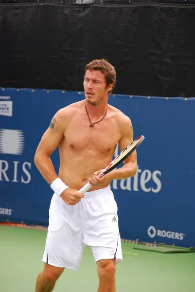 Montreal Agosto Marat Safin Senza Maglietta Sul Campo Della Montreal — Foto Stock