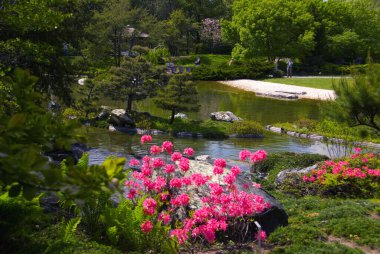 Göl manzaralı güzel bir park.