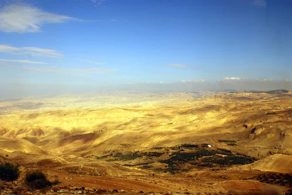 Landscape Brown Mountains King Highway Jordan Middle East — Stock Photo, Image