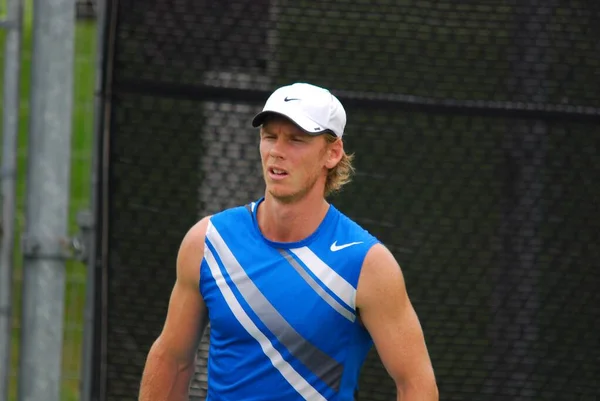 Montreal Agosto Jugador Identificado Cancha Entrenamiento Montreal Rogers Cup Agosto — Foto de Stock