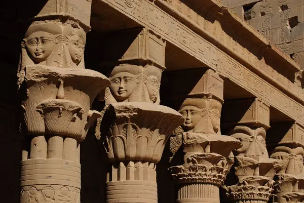 Philea Temple Egypt Nov Комплекс Було Демонтовано Перенесено Сусідній Острів — стокове фото