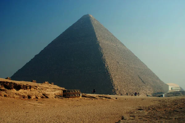 Cairo Egito Grande Pirâmide Gizé Também Conhecida Como Pirâmide Khufu — Fotografia de Stock