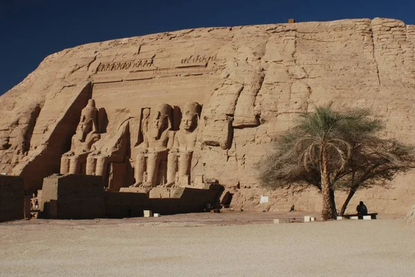 Abu Simbel Temple King Ramses Ett Mästerverk Faraonisk Konst Och — Stockfoto
