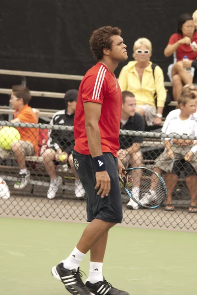 Ağustos 2011 Montreal Kanada Wilfried Tsonga Montreal Rogers Kupası Sahasında — Stok fotoğraf