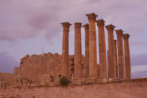 Ürdün Deki Antik Tarihi Kalıntılar — Stok fotoğraf