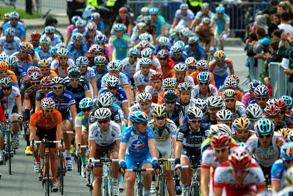 Montreal Canada September Group Cyclists Action 2012 Uci Cycling Calendar — Stock Photo, Image