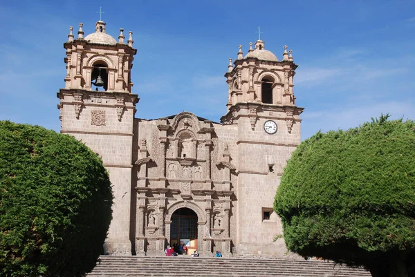 Catedral Basalica San Carlos Borromeo Собор Місті Пуно Південному Сході — стокове фото