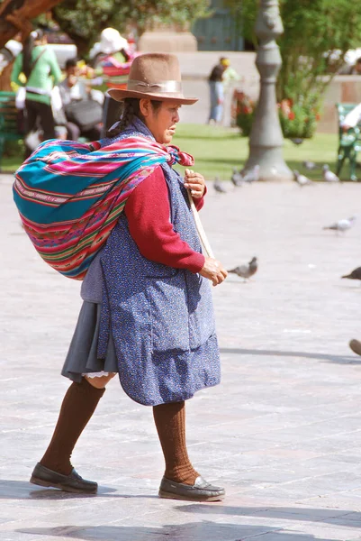 Arequipa Peru November19 Porträt Einer Quechua Frau Traditioneller Kleidung Arequipa — Stockfoto