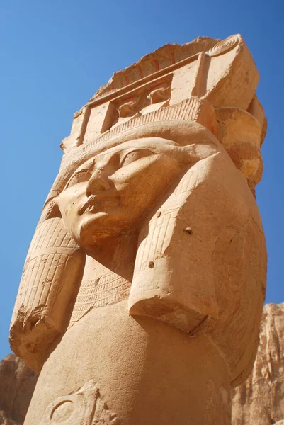 Estátua Deus Egípcio Egito — Fotografia de Stock