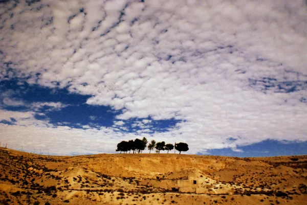 Красивый Пейзаж Пустыни Ближнем Востоке — стоковое фото