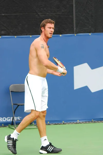 Montreal August Marat Safin Ohne Hemd Auf Dem Court Des — Stockfoto