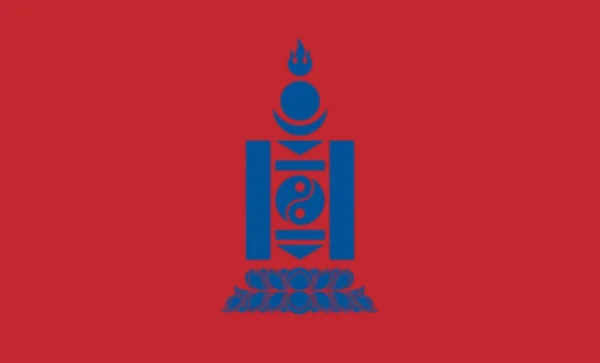 Bandiera Peoples Republic Mongolia Uso 1924 1940 — Foto Stock