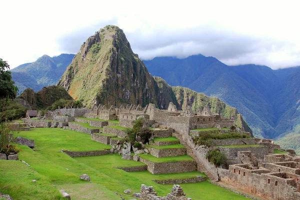 Machu Picchu Keçuva Machu Pikchu Eski Zirvesi Deniz Seviyesinden 430 — Stok fotoğraf