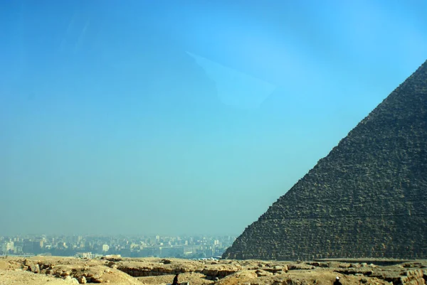 Den Stora Pyramiden Giza Även Känd Som Pyramiden Khufu Eller — Stockfoto
