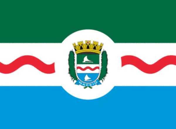 Flag Maceio Alagoas Backture — стокове фото