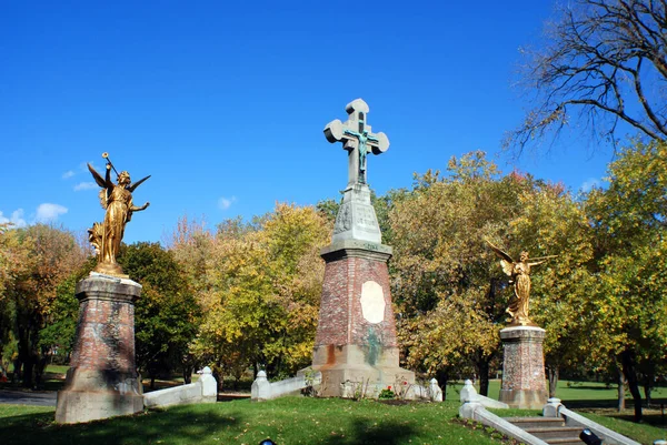 Montreal Canada October 2011 Monument Notre Dame Des Neiges Cemetery — Stock Photo, Image