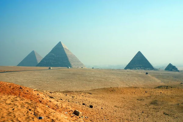 Cairo Egito Grande Pirâmide Gizé Também Conhecida Como Pirâmide Khufu — Fotografia de Stock