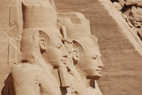 Abu Simbel 2008 Les Temples Abu Simbel Sont Deux Temples — Photo