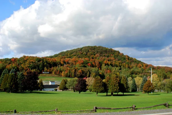 Beautiful Autumn Landscape Bromont Canada — Stock Photo, Image