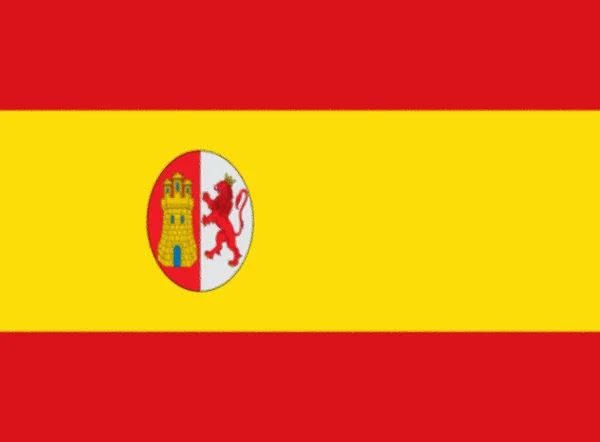 Španělská Vlajka 1873 1874 Pozadí První Španělské Republiky — Stock fotografie