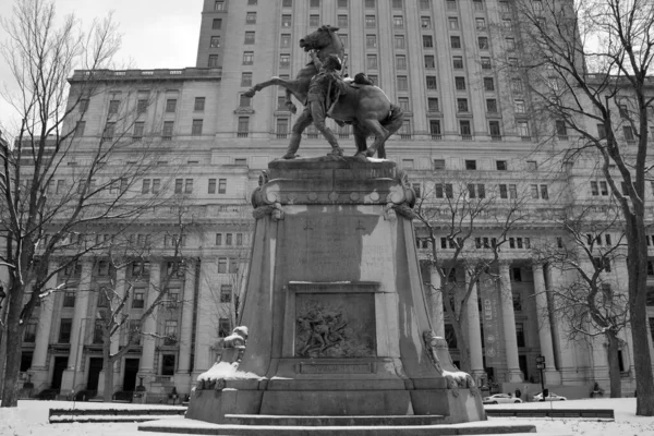 Montreal Canada 2020 Detalles Del Monumento Eduardo Vii Una Estatua — Foto de Stock