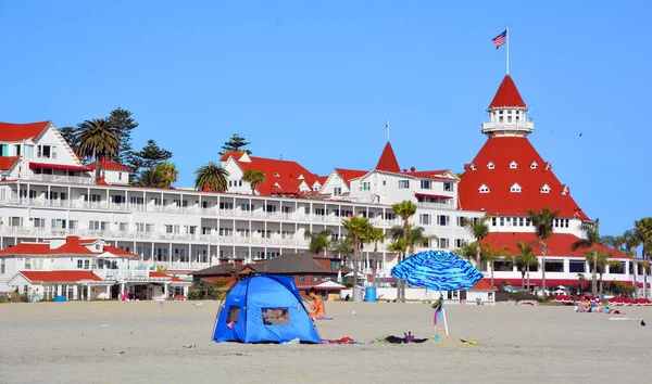 San Diego Usa April 2015 Victorian Hotel Del Coronado San — 图库照片