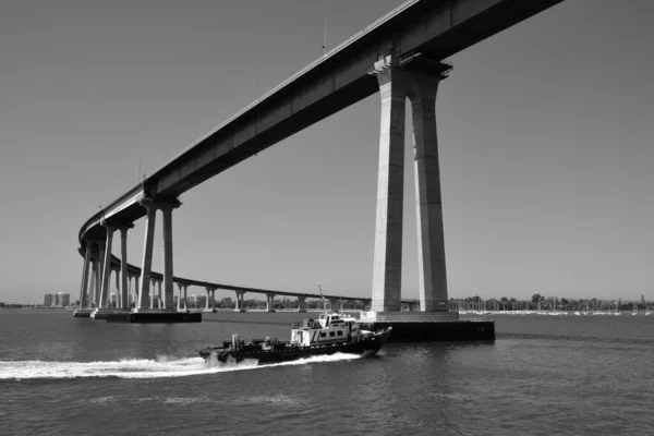 San Diego Abril 2015 Puente Coronado Puente Viga Acero Hormigón — Foto de Stock
