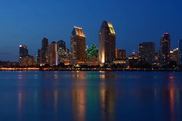 San Diego Usa Abril 2015 Por Noche Centro San Diego — Foto de Stock