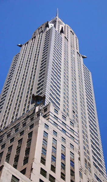 Nova Iorque Eua Outubro 2020 Detalhes Fachada Edifício Chrysler Nova — Fotografia de Stock