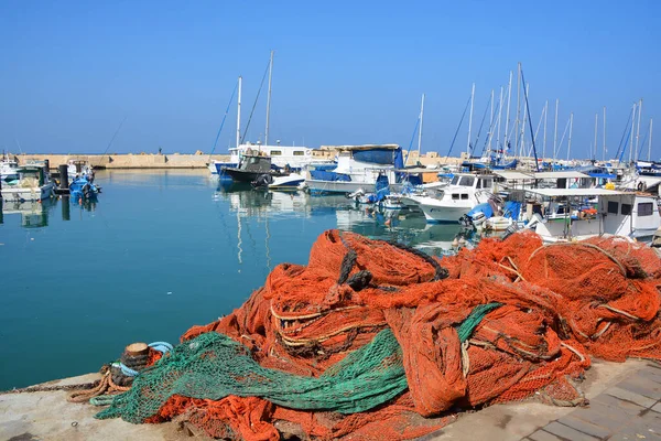 Jaffa Israel 2016 Bateaux Pêche Dessus Mer Méditerranée Vieux Port — Photo