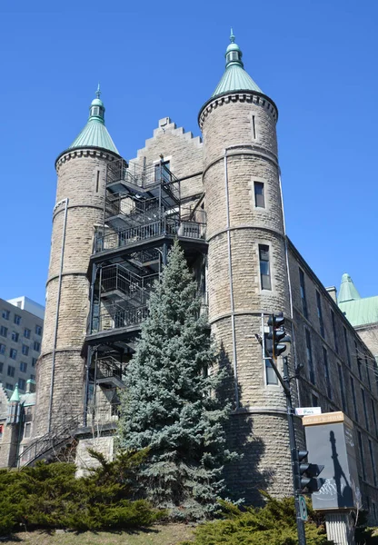 Montreal Quebec Canada 2020 Alter Architektonischer Teil Des Royal Victoria — Stockfoto