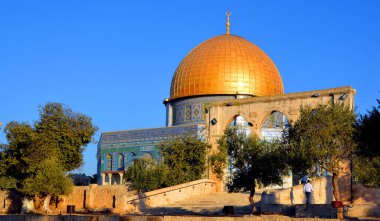 JERUSALEM ISRAEL - 23 10 16: tapınak dağı olarak bilinen Kudüs 'ün Kudüs' teki asil mabedi, dünyanın en önemli dini yerlerinden biridir..