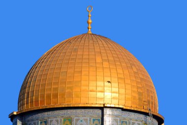 JERUSALEM ISRAEL - 23 10 16: tapınak dağı olarak bilinen Kudüs 'ün Kudüs' teki asil mabedi, dünyanın en önemli dini yerlerinden biridir..