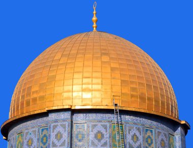 JERUSALEM ISRAEL - 23 10 16: tapınak dağı olarak bilinen Kudüs 'ün Kudüs' teki asil mabedi, dünyanın en önemli dini yerlerinden biridir..